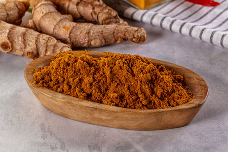 Indian aroma spices - Curry powder heap