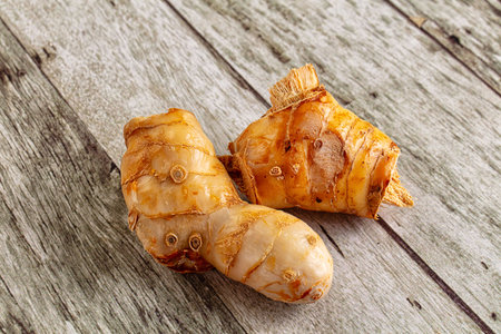 Raw galangal roots heap seasoning aromaの写真素材