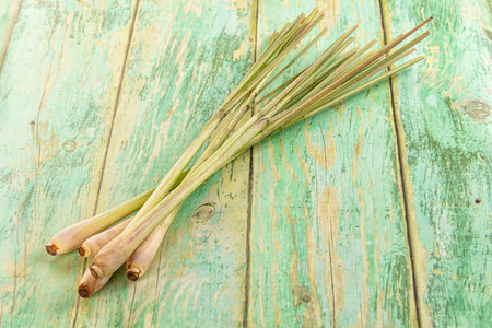 Fresh green aroma lemongrass seasoning heapの写真素材