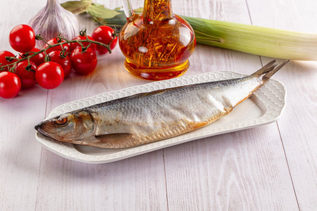 Whole salted raw herring Atlantic fishの写真素材