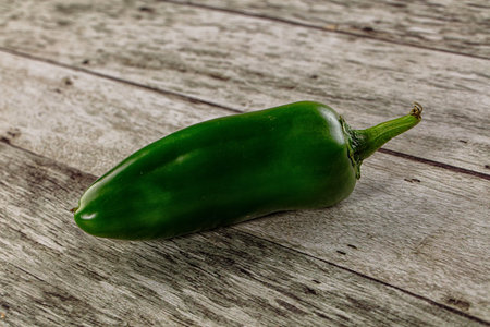Raw ripe green jalapeno burning pepperの写真素材
