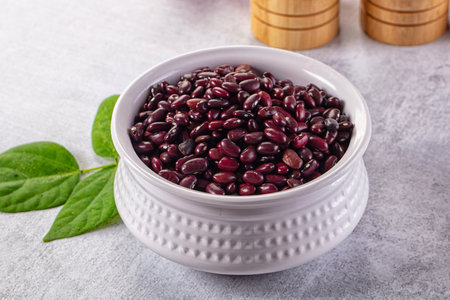 Raw dry uncooked red beans kidneyの写真素材