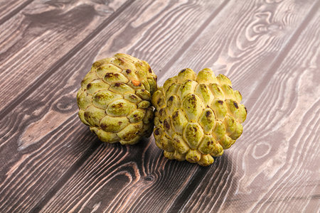 Ripe sweet juicy anona exotic fruit