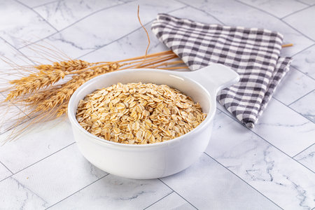 Dry oat flakes for vegetarian porrige