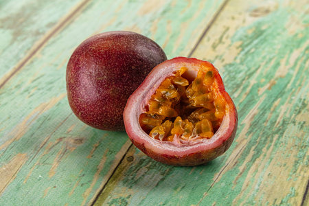 Sweet juicy ripe tropical Maracuya - passion fruit