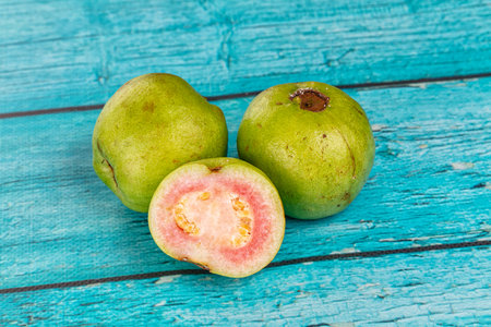 Ripe sweet tropical guava fruit slice