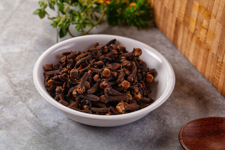 Dry cloves buds aromatic flavor seasoningの写真素材