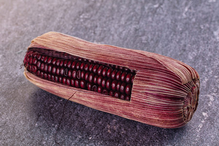Organic natural Black ripe sweet corn