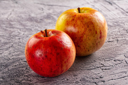 Ripe sweet red organic juicy apple