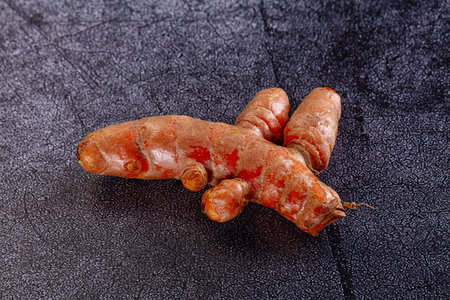 Raw fresh natural turmeric - curcuma roots