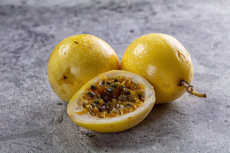 Sweet juicy tropical yellow Granadilla fruit