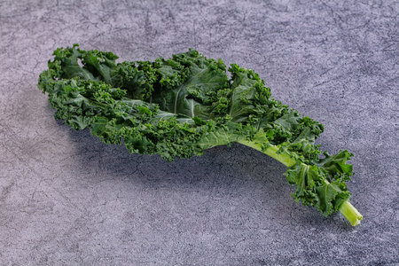 Green raw fresh Kale cabbage leaf