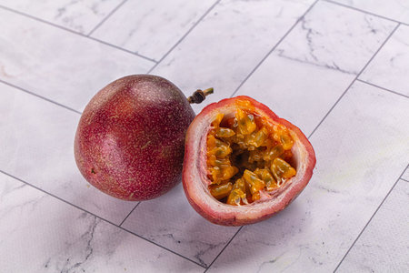Sweet juicy ripe tropical Maracuya - passion fruit