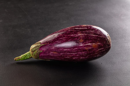 Ripe purple natural eggplantの写真素材