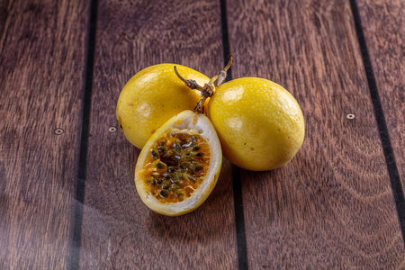 Sweet juicy tropical yellow Granadilla fruit