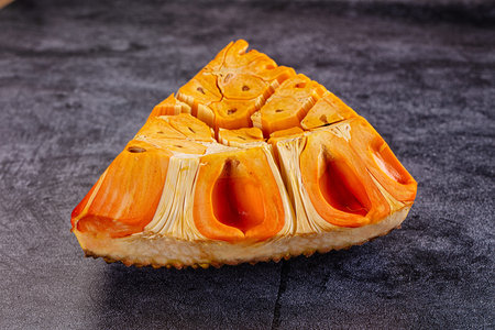 Ripe sweet juicy tropical exotic jackfruit cut