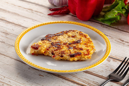 Breaded crispy chicken schnitzel fillet