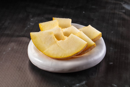 Fresh ripe sweet juicy melon slices