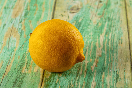 Ripe sour juicy whole lemon fruit