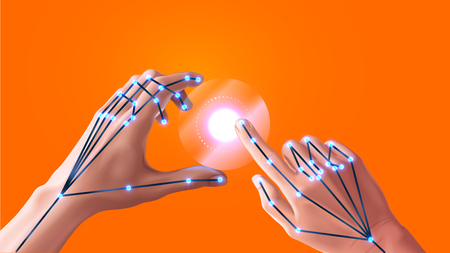 Gesture recognition in virtual and augmented realityのイラスト素材