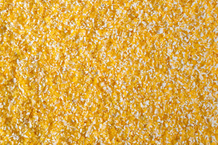 delicious food background of yellow grains closeupの写真素材