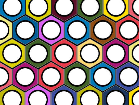 figure background of brightly colored bolts in the child style