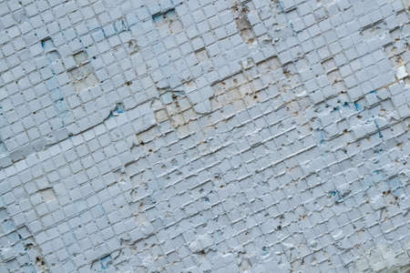 texture is very old wall with ceramic tiles closeupの写真素材
