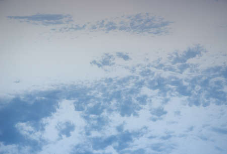 bright blue clouds in the daytime sky