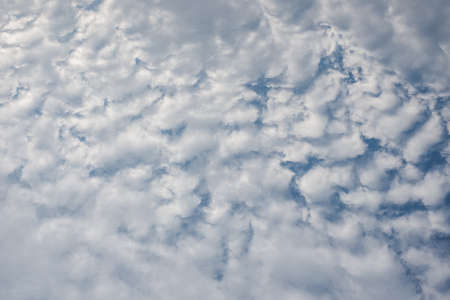 bright blue clouds in the daytime sky