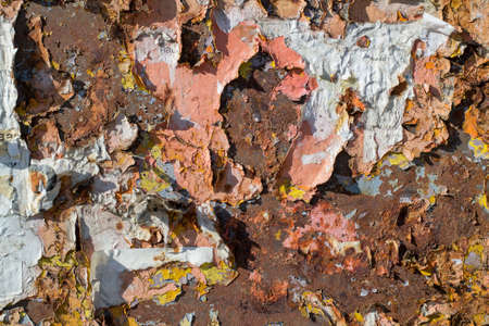 texture of the old rough metal surface