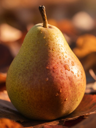 Drops on Ripe Fruit in the Foliage.の素材