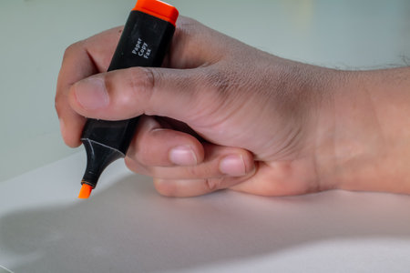 A Hand Ready for Study.の写真素材