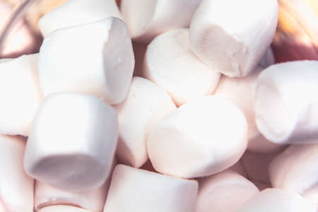Heap of marshmallow as candy background