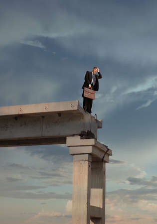 Financial crisis  Business concept の写真素材