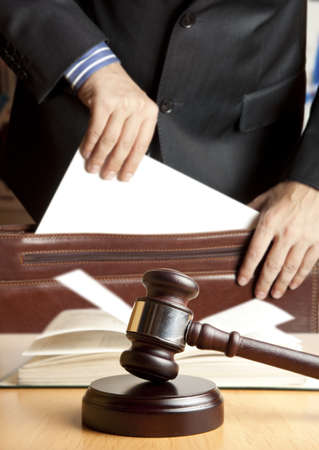 Lawyer in court の写真素材