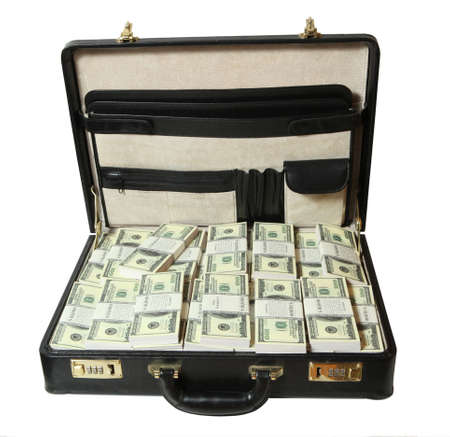  full of dollar on white background 