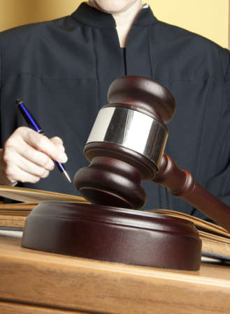 Gavel & female judge の写真素材