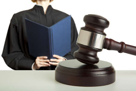 Gavel & female judge の写真素材