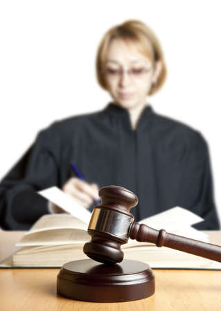 Gavel & female judge の写真素材