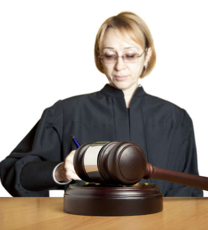 Gavel & female judge の写真素材