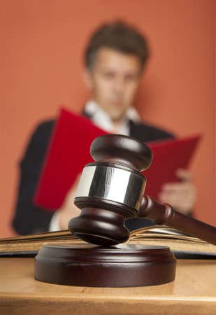 Gavel & male judge の写真素材