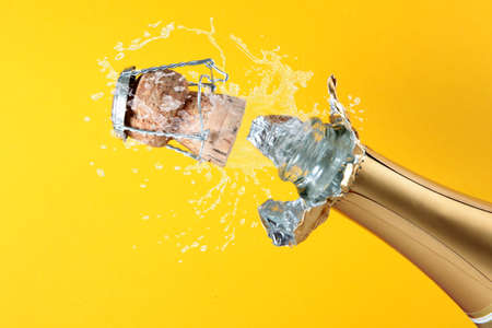 Champagne bottle ready for celebration の写真素材