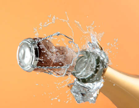 Champagne bottle ready for celebration の写真素材