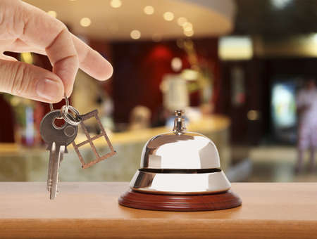 Service bell at the hotelの写真素材
