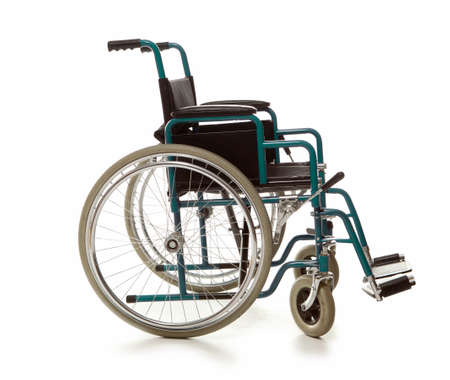 Wheelchair isolated on white backgroundの写真素材