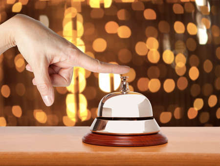 Service bell at the hotelの写真素材