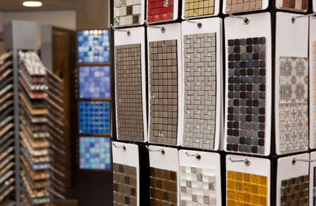 Ceramic mosaic. Ceramic mosaic in hardware storeの写真素材