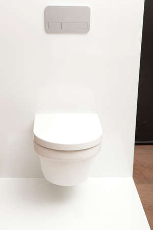 Stylish designed toilet in luxury modern houseの写真素材