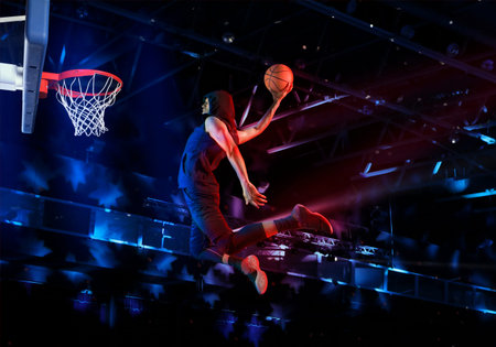 Basketball player. Basketball concept