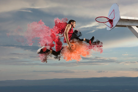 Basketball player. Basketball concept